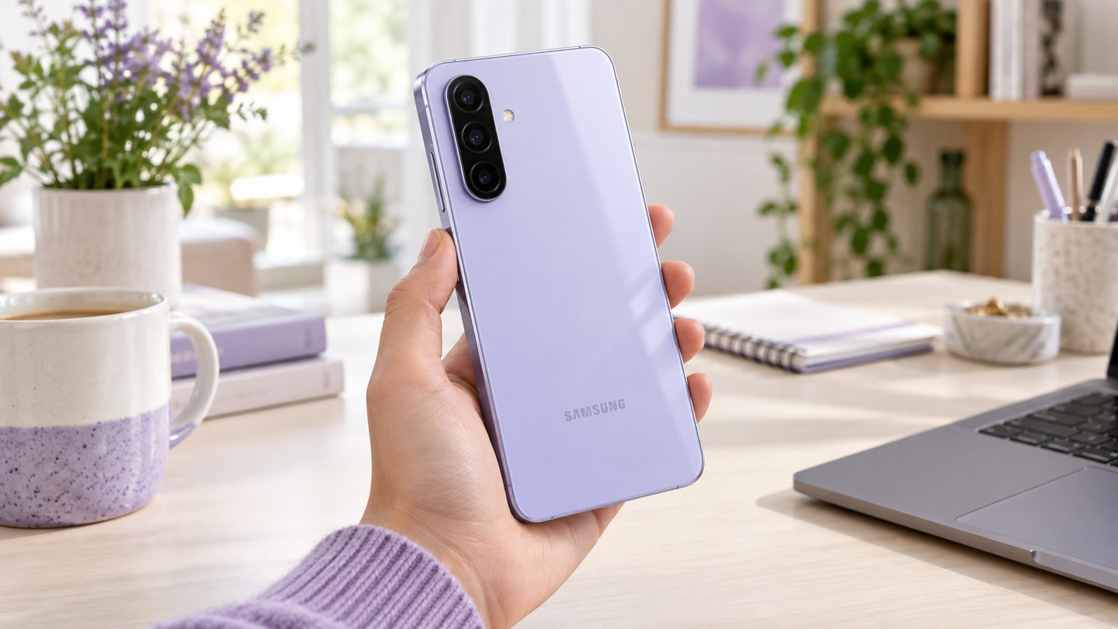 Samsung Galaxy A36 5G com acabamento traseiro elegante
