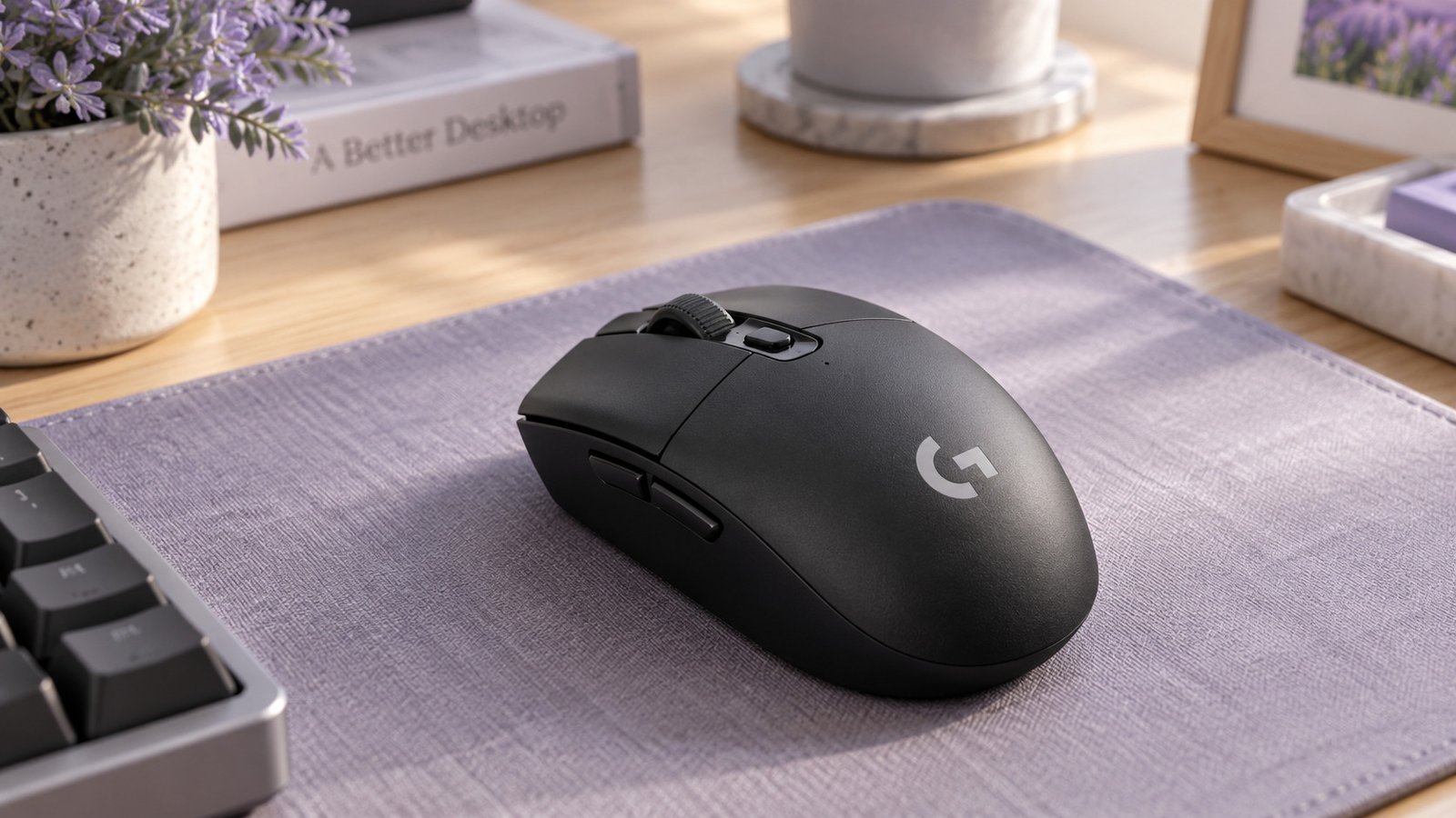 Logitech G305 Lightspeed em mesa gamer e de trabalho