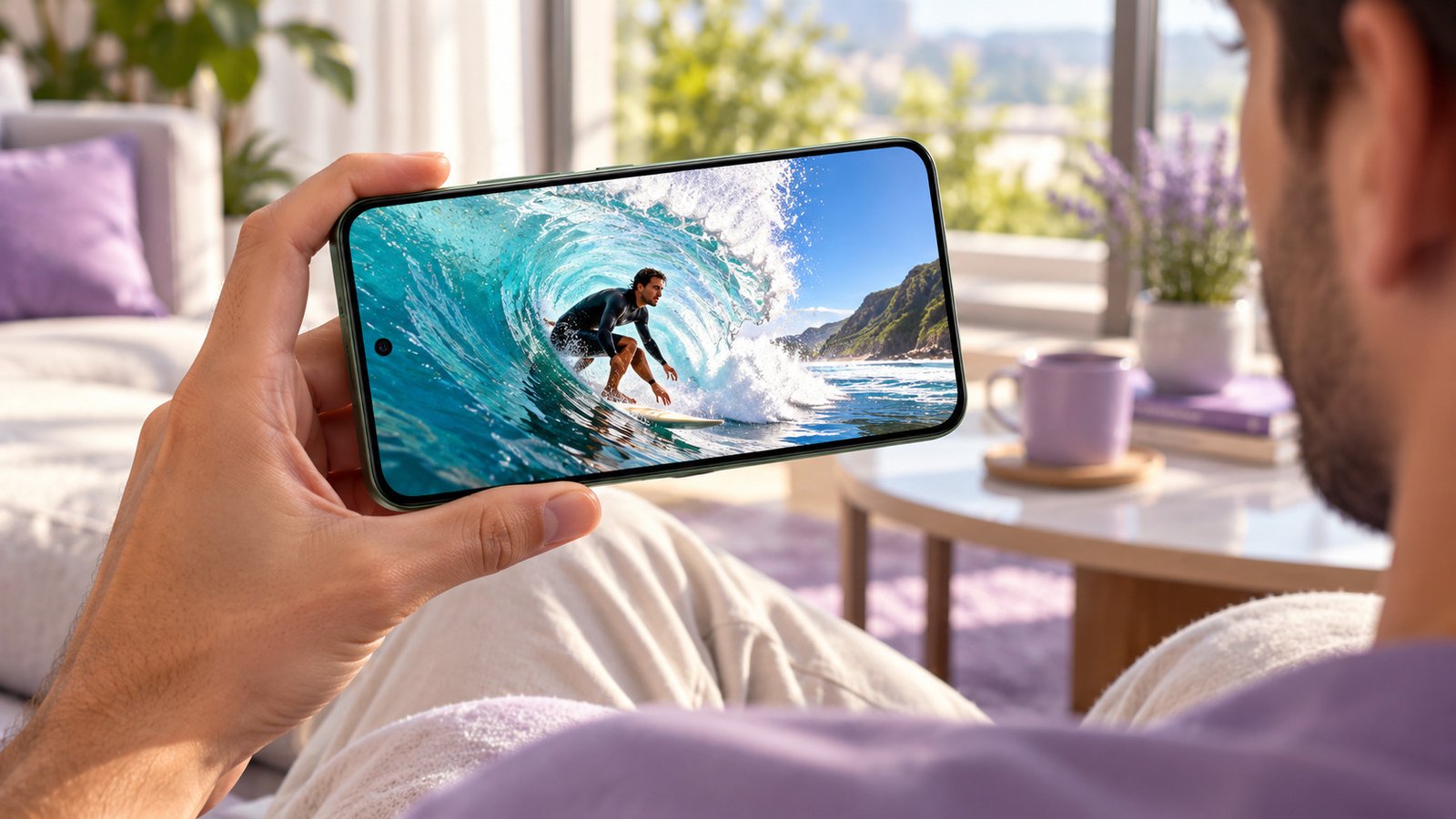 Motorola Moto G86 5G exibindo sua tela pOLED